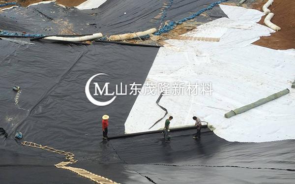 《菏澤曹縣垃圾發(fā)電廠》土工布、土工膜施工